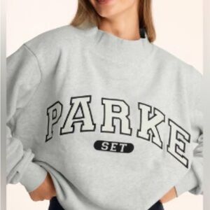 PARKE X SET ACTIVE Collab Women's Heritage Gray Sweatshirt